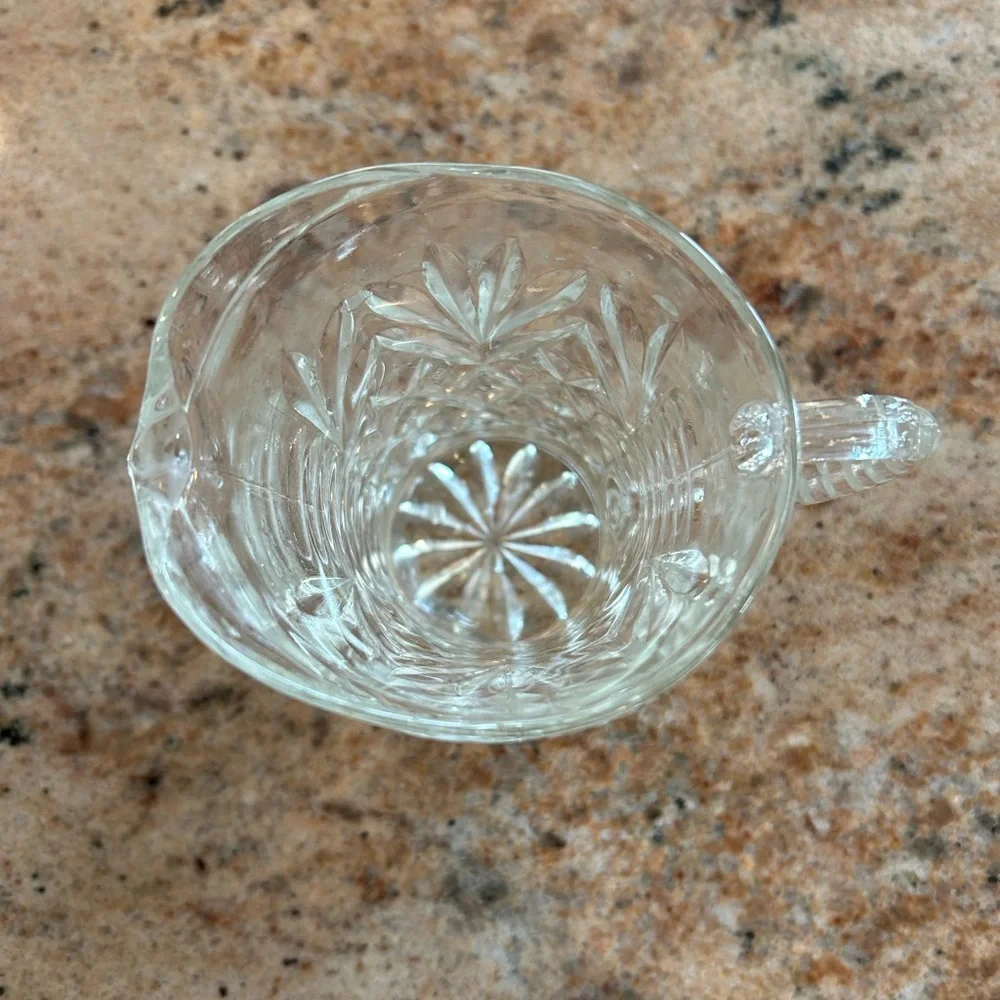 (2) Anchor Hocking Prescot Syrup Pitcher 